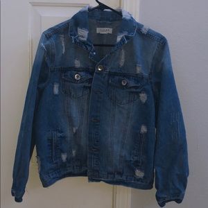 Distressed Jean Jacket